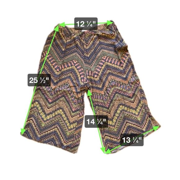 Forever 21 Contemporary Multi Color Wide Leg Loose Lightweight Pants Size S - Picture 5 of 5